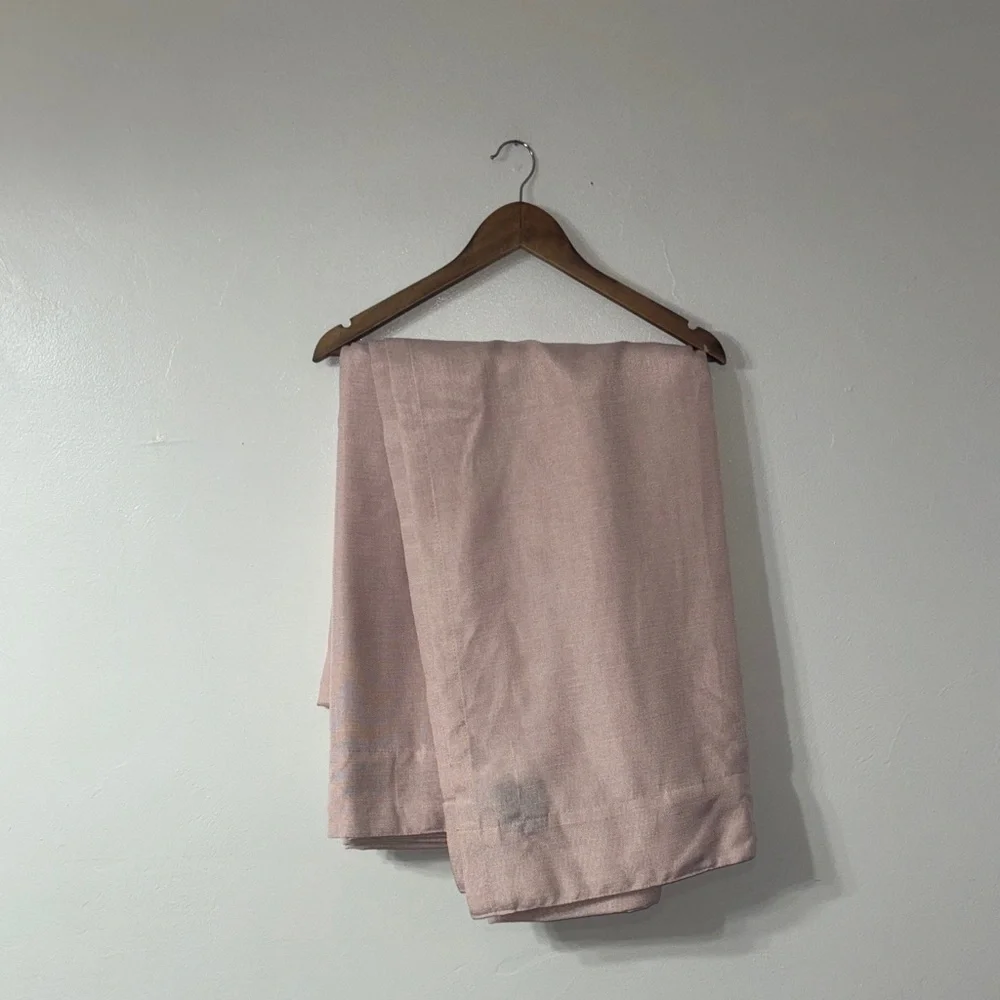 2 Nicole Miller Blush Pink Curtains Long Length Girly Romantic Woman Fun Bedroom